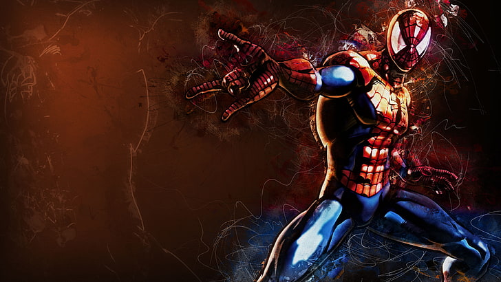 Held, Kunstwerk, Spider-Man, Marvel Vs.Capcom, Marvel vs. Capcom 3: Das Schicksal zweier Welten, HD-Hintergrundbild