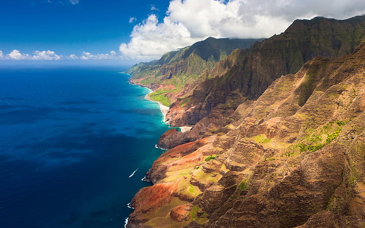 ハワイのビーチ、ビーチ、ハワイ、旅行と世界、 HDデスクトップの壁紙