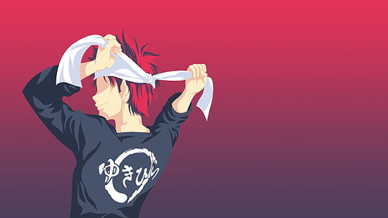 Fond d'écran 3D du personnage anime masculin de Food Wars, Shokugeki no Souma, Yukihira Soma, Fond d'écran HD HD wallpaper