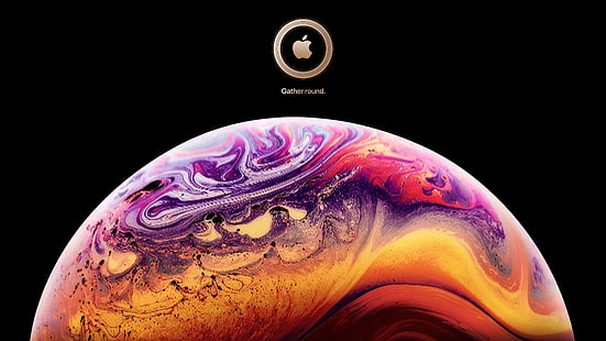 iPhone XS, iOS 12, Stock, Apple, 4K, Wallpaper HD HD wallpaper
