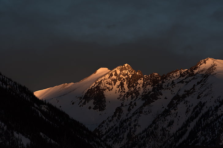 산, 눈, 자연, HD 배경 화면