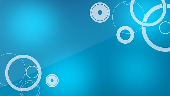 runde weiße und blaue Tapete, Kreise, Hintergrund, Licht, Muster, HD-Hintergrundbild HD wallpaper
