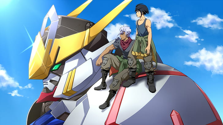 Anime, Mobile Suit Gundam: Eisenblütige Waisen, Mikazuki Augus, Orga Itsuka, HD-Hintergrundbild