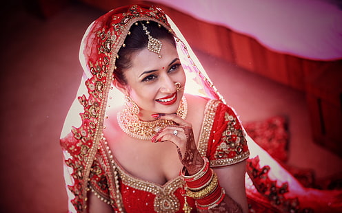 Divyanka Tripathi Wedding Bride, เจ้าสาว, งานแต่งงาน, Divyanka, Tripathi, วอลล์เปเปอร์ HD HD wallpaper