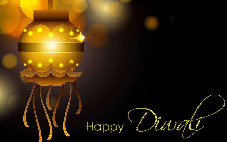 Светлина за декорация на фенери в Дивали, дигитален тапет за фестивала в Дивали, Фестивали / празници, Дивали, фенер, декорации, HD тапет