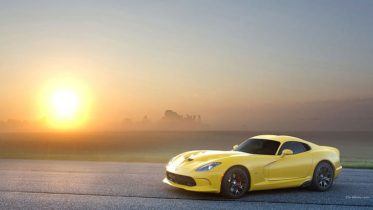 Dodge Viper, Dodge, Auto, Fahrzeug, gelbe Autos, HD-Hintergrundbild