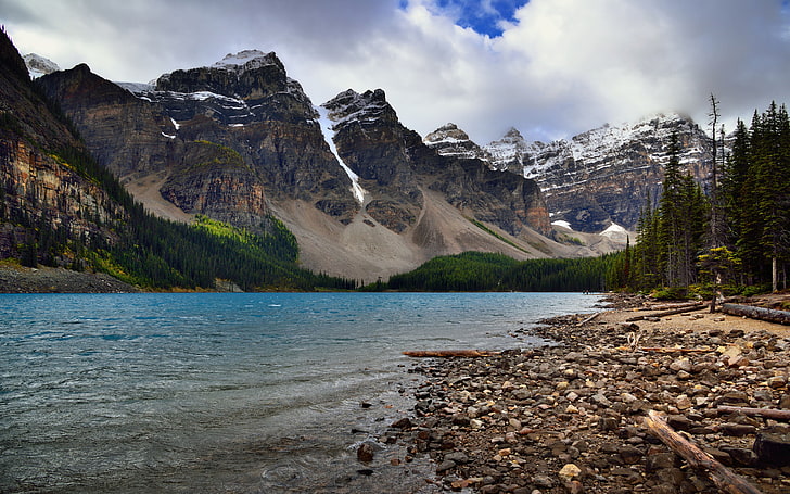 Taman Nasional Banff Moraine Lake Alberta Kanada Wallpaper Ultra Hd Untuk Ponsel Desktop Dan Laptop 3840 × 2400, Wallpaper HD