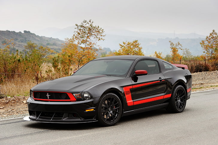 black and red Ford Mustang GT, Mustang, Ford, 2011, Hennessey, HD wallpaper