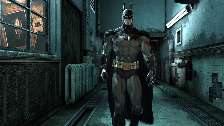 Batman Videospiel Wallpaper, Batman, Joker, Batman: Arkham Asylum, Videospiele, Rocksteady Studios, HD-Hintergrundbild