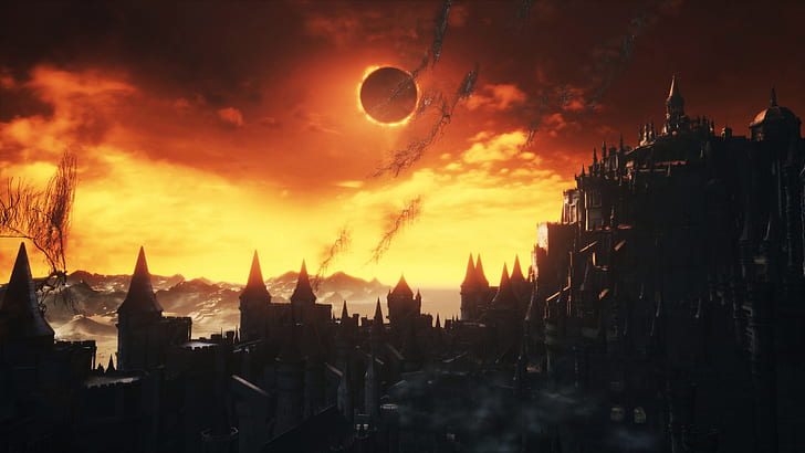 Dark Souls, Dark Souls III, Eclipse, Fondo de pantalla HD