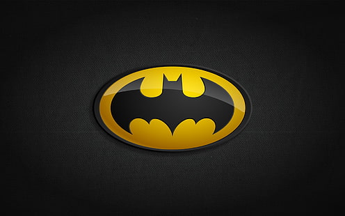 شعار باتمان ، باتمان ، شعار باتمان ، رمز باتمان ، كاريكاتير، خلفية HD HD wallpaper