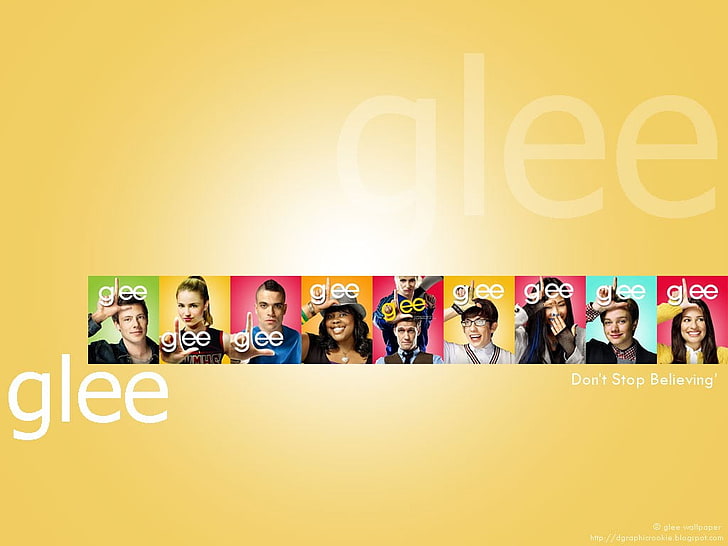 Glee book lot poster, Glee, collage, TV, HD wallpaper
