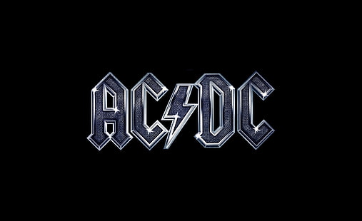 Wysokie napięcie AC / DC, logo AC DC, muzyka, rock, acdc, ac dc, napięcie, wysokie napięcie, zespół rockowy, Tapety HD HD wallpaper