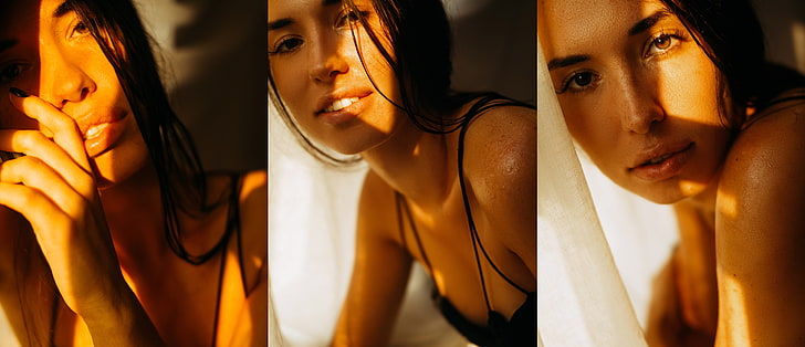 Porträt, Gesicht, Frauen, Modell, Collage, HD-Hintergrundbild