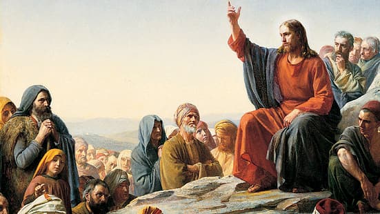 Jezu Chryste, Kazanie na Górze, ludzie…, Tapety HD HD wallpaper