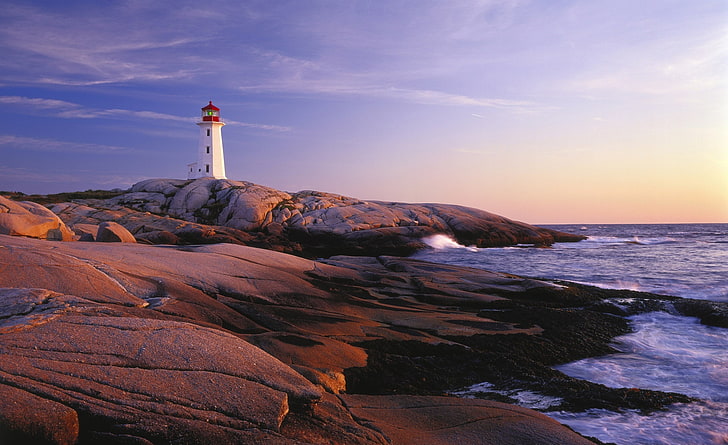 Peggy's Point Lighthouse, Peggy's..., white light house, Canada, Nova Scotia, peggy's point lighthouse, nova scotia, canada, peggy's point lighthouse, nova scotia, peggy's point lighthouse, peggy's cove, nova scotia, canada, peggy's cove, nova scotia, HD wallpaper