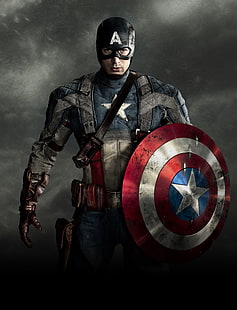 Дигитален тапет на Капитан Америка, Капитан Америка, Крис Евънс, Капитан Америка: Първият отмъстител, HD тапет HD wallpaper