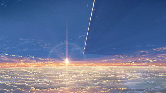 Kimi no Na Wa, Dein Name, Landschaft, Anime, HD-Hintergrundbild HD wallpaper