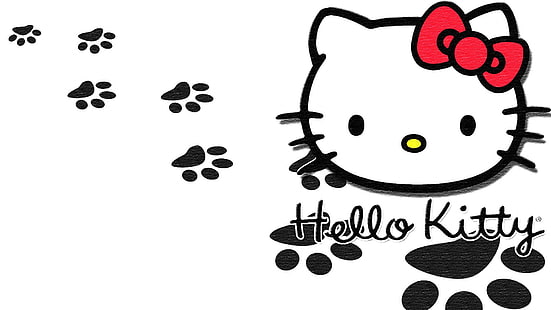 مرحبا كيتي ، مرحبا كيتي ، القطط ، القط ، اليابانية، خلفية HD HD wallpaper