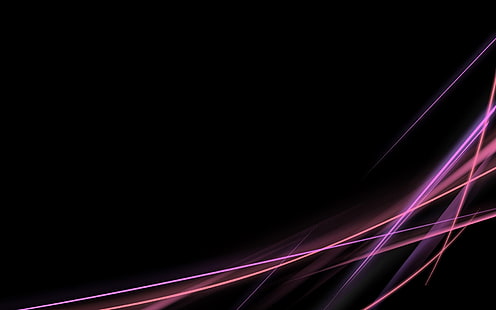 black, pink, and purple digital wallpaper, rays, light, line, lilac, HD wallpaper HD wallpaper