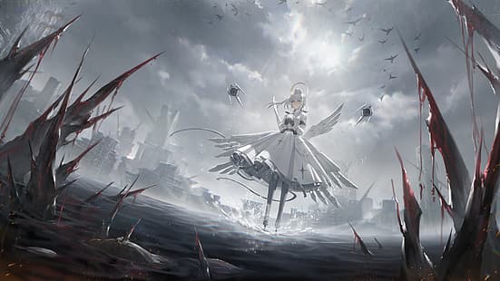 Bestrafung: Grey Raven, Anime-Mädchen, HD-Hintergrundbild HD wallpaper