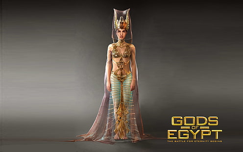 Dewa Mesir Hathor Emas Dewi Cinta Dan Latar Belakang Desktop (ular) 2560 × 1600, Wallpaper HD HD wallpaper