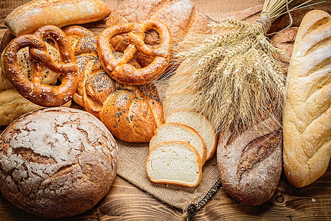  Food, Bread, Baking, Pretzel, Still Life, HD wallpaper HD wallpaper