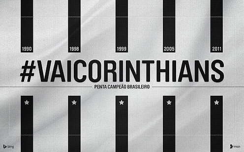plakat vaicorinthians, piłka nożna, Corinthians, Tapety HD HD wallpaper