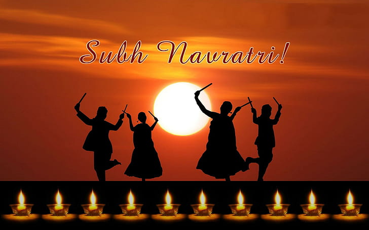 Happy Subh Navratri HD Indian Festival Photo, navratri, festival, HD wallpaper
