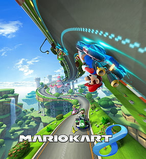 5K, Mario Kart 8 Deluxe, Nintendo Switch, Wii U, HD тапет HD wallpaper