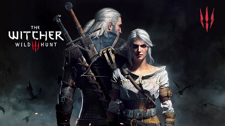 The Witcher Wild Hunt тапет за игра, The Witcher 3: Wild Hunt, Geralt of Rivia, Ciri, HD тапет