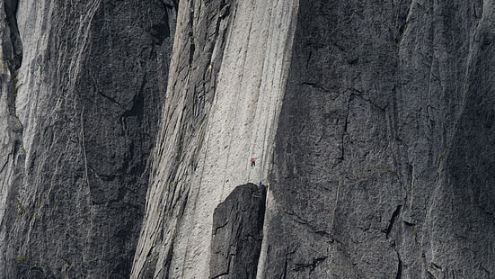 arrampicata su roccia, arrampicata, scalatore, scogliera, incredibile, incredibile, Sfondo HD HD wallpaper
