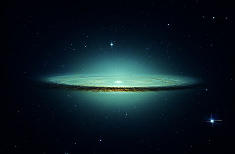 خلفيات الفضاء HD ، صورة ظلية للمجرة والفضاء، خلفية HD HD wallpaper