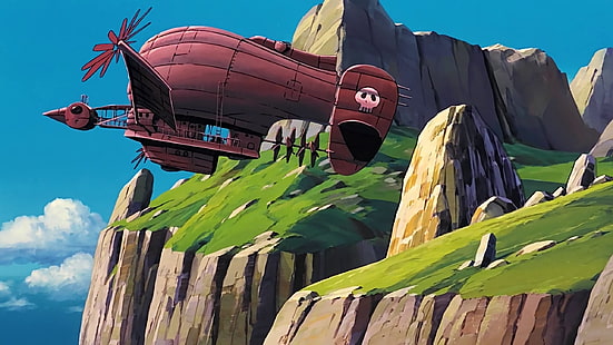 Castillo en el cielo, anime, Studio Ghibli, Fondo de pantalla HD HD wallpaper