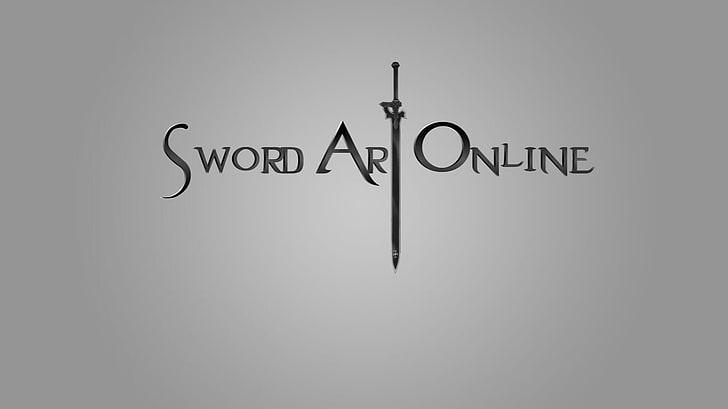 logo seni pedang online, Sword Art Online, anime, Yuuki Asuna, Wallpaper HD