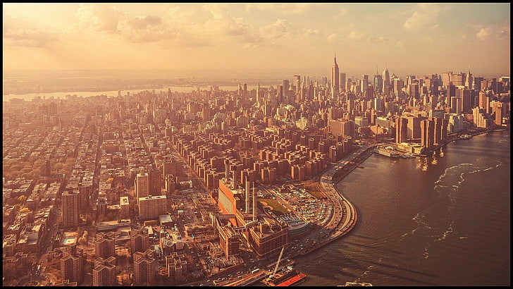 مدينة نيويورك ، الولايات المتحدة الأمريكية ، المدينة، خلفية HD
