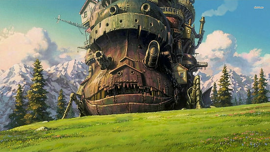 anime, 1920x1080, Howl's Moving Castle, anime hd, 4K, Sfondo HD HD wallpaper