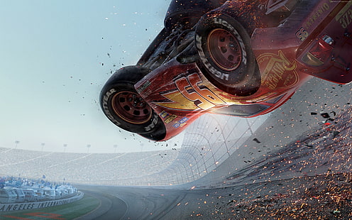 4k, โปสเตอร์, Cars 3, Lightning McQueen, วอลล์เปเปอร์ HD HD wallpaper