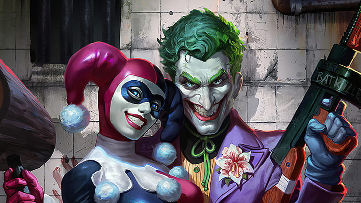 Comics, Joker, DC Comics, Harley Quinn, HD-Hintergrundbild