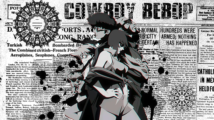Koboi Bebop, anime, karya seni, Spike Spiegel, Wallpaper HD