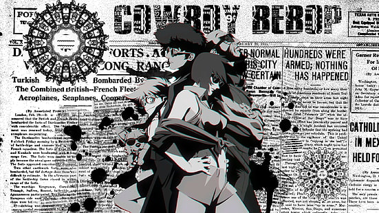 Cowboy Bebop, anime, artwork, Spike Spiegel, HD wallpaper HD wallpaper
