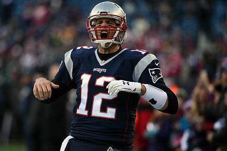Fotboll, Tom Brady, New England Patriots, HD tapet HD wallpaper