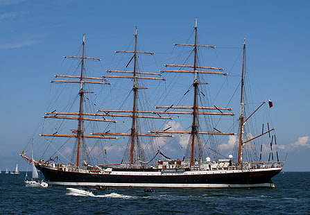 Segelschiff, Schiff, Meer, Fahrzeug, HD-Hintergrundbild HD wallpaper
