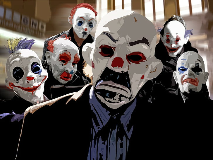 Batman, Clowns, Joker, MessenjahMatt, The Dark Knight, HD wallpaper