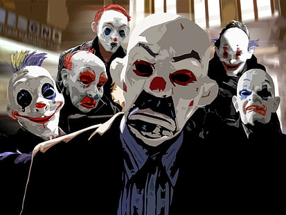 Batman, Clowns, Joker, MessenjahMatt, The Dark Knight, HD wallpaper HD wallpaper