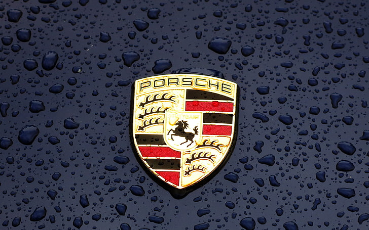 Porsche, logotipo, emblema, coche, ilustración, arte, Fondo de pantalla HD