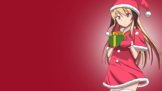 inverno, Sakurasou no Pet na Kanojo, anime, Natale, Shiina Mashiro, Sfondo HD HD wallpaper