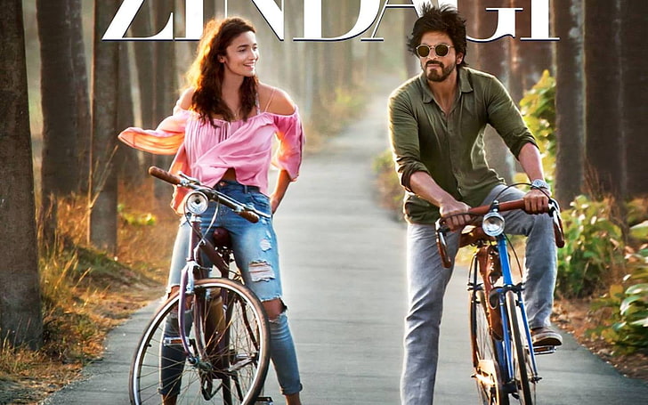 친애하는 Zindagi First Look, 녹색 드레스 셔츠, 영화, 볼리우드 영화, 볼리우드, shahrukh 칸, alia bhatt, HD 배경 화면