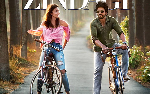 Estimado Zindagi First Look, camisa de vestir verde, Películas, Películas de Bollywood, Bollywood, Shahrukh Khan, Alia Bhatt, Fondo de pantalla HD HD wallpaper