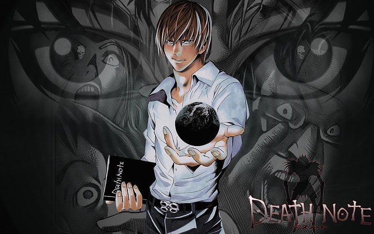 Death Note Yagami Light, аниме, Death Note, Light Yagami, HD тапет